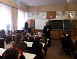 Иерей Андрей Ковалев провел беседу с учениками седьмых и восьмых классов МБОУ СОШ 23