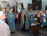 Торжественная встреча Донской иконы Божией Матери в храме Архангела Михаила станицы Вёшенской