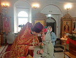 Чествование  прихожанок Донского храма в честь дня святых  жен-мироносиц