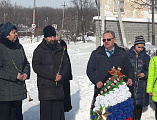 Иеромонах Арсений (Алимов) принял участие в торжественном митинге, посвященном 78 годовщине освобождения пос. Горный от немецко-фашистских захватчиков