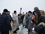 Чин Великого освящения воды на местном водоеме в г. Донецке