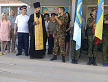 В городе Шахты впервые прошли трехдневные сборы казачьей молодежи, с напутственным словом к участникам обратился иерей Иоанн Трофимов