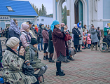 Праздничное мероприятие, посвященное Покрову Пресвятой Богородицы, состоялось на Соборной площади г. Шахты