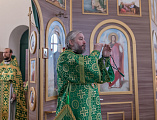 В престольный праздник Преосвященнейший епископ Симон совершил Божественную литургию в храме святого благоверного князя Александра Невского города Шахты