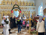 В неделю жен-мироносиц чествовали женщин в Державном храме
