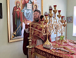 Соборное богослужение в храме Святого Духа хутора Грачев
