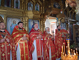 В день памяти святого мученика Иоанна воина в Вознесенском храме пос. Власовка г. Шахты состоялось соборное богослужение духовенства Александровск-Грушевского округа