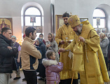 Накануне дня памяти святителя Николая Чудотворца епископ Симон совершил всенощное бдение в Никольском храме поселка Аюта
