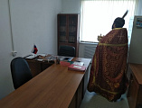 Иерей Сергий Липень вместе с личным составом 163 танкового полка совершил молебен с водосвятием