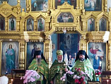 Соборным богослужением в шахтинском храме Вознесения Господня отметили праздник в честь преподобного Сергия Радонежского