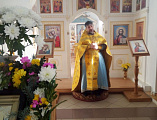 В храме святого благоверного князя Александра Невского г. Красный Сулин совершил Божественную литургию и чин великого освящения воды в праздник Богоявления