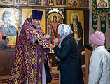 В Неделю вторую Великого поста Преосвященнейший епископ Симон совершил Божественную литургию в храме великомученика Пантелеимона поселка Майский