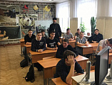 Очередную встречу со студентами Миллеровского казачьего кадетского техникума духовный наставник учащихся отец Димитрий (Яроцкий) посвятил анализу жития и подвига святой блаженной Ксении Петербургской