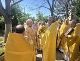 Преосвященнейший епископ Симон с архипастырским визитом посетил приход святителя Николая хутора Гуково