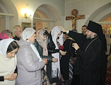 Преосвященнейший епископ Симон возглавил воскресное богослужение в храме Донской иконы Божией Матери г. Новошахтинска