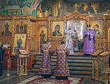 В Неделю Торжества Православия Преосвященнейший епископ Симон совершил Божественную литургию святителя Василия Великого в Покровском кафедральном соборе г. Шахты