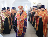 Преосвященнейший епископ Симон совершил заупокойную литию по местночтимому исповеднику веры иеромонаху Серафиму (Калинину) в храме Донской иконы Божией Матери города Новошахтинска