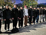 Священник принял участие в торжественной отправке призывников срочной службы в ОВК Багаевского района