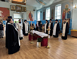 Преосвященнейший епископ Симон совершил заупокойную литию по новопреставленному протоиерею Николаю Татаркину