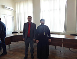 В Администрации Красносулинского городского поселения состоялось собрание некоммерческих организаций, в котором принял участие священник храма святого благоверного князя Александра Невского г. Красный Сулин иерей Сергий Столяров