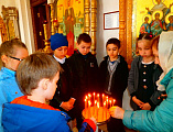 Урок колокольного звона и экскурсия по храму прошли в Державном храме г. Донецка