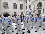 Благочинный Каменск-Шахтинского округа принял участие в торжественной встрече военнослужащих 7-ой гвардейской Краснознаменной орденов Суворова и Кутузова десантно-штурмовой дивизии (горной)