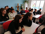 «Духовный смысл Пасхи». В первый день страстной седмицы в Усьманской школе прошел урок ОПК в 8-9 классах