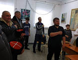 В Новошахтинске состоялась встреча протоиерея Романа Амплеева с активом правления казаков ст. Мало-Несветаевской и добровольцами школы «Дельфин»