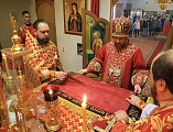 В понедельник Светлой седмицы Пасхальные торжества в Шахтинской епархии продолжились в Пантелеимоновском храме города Миллерово