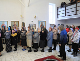 В новопостроенном храме города Гуково в честь преподобномученицы княгини Елисаветы совершена первая Божественная литургия архиерейским чином