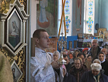В день 70-летия храма Архистратига Михаила пос. Каменоломни Преосвященнейший епископ Симон совершил Божественную литургию