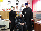 Беседа священника о православном храме в обществе инвалидов города Каменск-Шахтинский