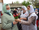 В храме Архистратига Михаила пос. Каменоломни поздравили детей войны с Днем Победы