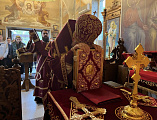 В престольный день епископ Симон совершил Божественную литургию в храме святых мучениц Веры, Надежды, Любови и матери их Софии в станице Багаевской