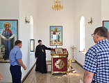Преосвященнейший епископ Симон посетил новопостроенный храм-часовню Воскресения Христова в селе Новоивановка