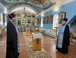 Преосвященнейший епископ Симон совершил всенощное бдение в храме Казанской иконы Богородицы города Гуково