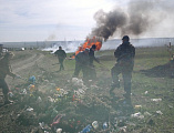 Приход Державного храма г. Донецка выступил организатором в уборке городского кладбища