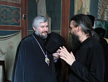 Преосвященнейший епископ Симон совершил Божественную литургию в Троицком соборе Свято-Троицкой Сергиевой Лавры