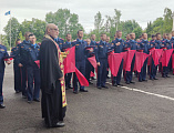 Духовенство города Шахты приняло участие в праздновании Дня Победы в Шахтинском казачьем кадетском корпусе