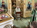 В праздник Пятидесятницы Преосвященнейший епископ Симон совершил Божественную литургию в храме Святой Троицы города Каменск-Шахтинский