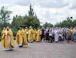 Праздничная Литургия в день памяти первоверховных апостолов Петра и Павла в Покровском кафедральном соборе города Шахты