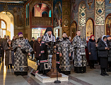 В понедельник первой седмицы Великого поста епископ Симон совершил чтение Великого покаянного канона преподобного Андрея Критского