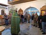 Духовник станицы  Мало-Несветаевской провел встречу и беседу с казаками о Святой Живоначальной Троице