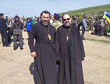 Протоиерей Василий Хадыкин принял участие в XVII военно-полевом выходе казаков Всевеликого войска Донского