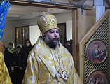 Епископ Шахтинский и Миллеровский Симон совершил воскресную Божественную литургию в храме в честь образа Пресвятой Богородицы Взыскание погибших пос. Сидорово-Кадамовский