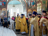 Преосвященнейший епископ Симон попрощался с духовенством и прихожанами Шахтинской епархии