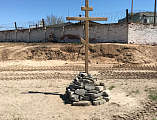 В станице Обливской Чернышевского благочиния строится новый храм в честь великомученика Георгия Победоносца