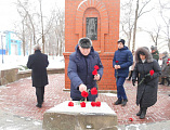 Памятный митинг, посвященный выводу советских войск из Афганистана, прошел возле часовни «Памяти погибшим воинам в Афганистане, Чечне и на Чернобыльской АЭС» в п. Каменоломни