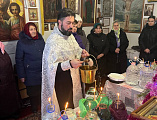 В селе Лысогорка совершили Великое освящение воды в канун Крещения Господня