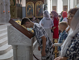 Молебен на начало учебного года и торжественная линейка в воскресной школе Покров